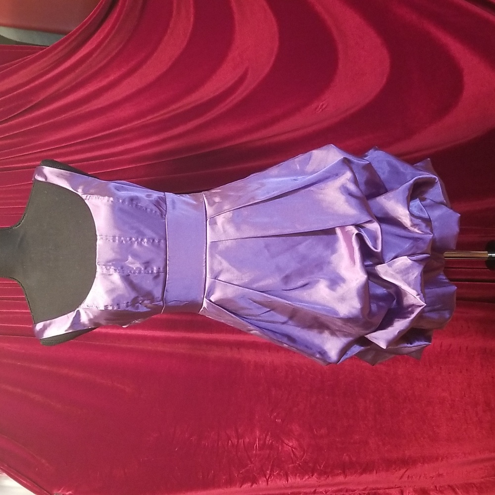 Purple Cocktail Prom Formal Dress